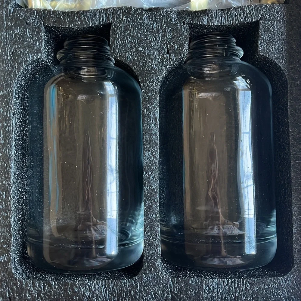 Brand New Coffee Syrup Dispenser Set Glass Bottle Pumps Labels Cafe Bar Barista